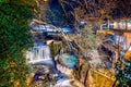 Loutra Pozar Thermal Baths and hot springs in nature in Loutraki near Edessa, Macedonia, Greece Royalty Free Stock Photo