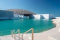 Louvre Abu Dhabi, United Arab Emirates - the famous museum of the French architect Jean Nouvel Royalty Free Stock Photo