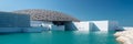 Louvre, Abu Dhabi United Arab Emirates - the famous museum of the French architect Jean Nouvel Royalty Free Stock Photo