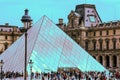 The Louvre Art Museum, Paris Royalty Free Stock Photo