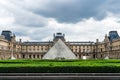 The Louvre courtyard with the pyramid