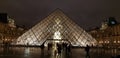 Louvre France old beauty architecture museum at night