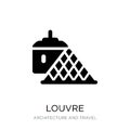 louvre icon in trendy design style. louvre icon isolated on white background. louvre vector icon simple and modern flat symbol for