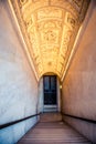 Louvre Museum ceiling and stairs down