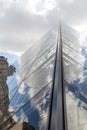 Louvre Museum with Glass Pyramids, Famous Landmark in Paris France Royalty Free Stock Photo