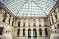 Louvre Museum interior Royalty Free Stock Photo