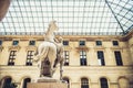 Louvre Museum interior Royalty Free Stock Photo