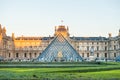 Louvre museum with landmark entrance - pyramid