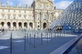 the louvre in paris france Royalty Free Stock Photo