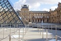 the louvre in paris france Royalty Free Stock Photo