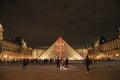 The louvre museum by night, Paris, France