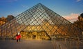 The Louvre Museum is one of the world`s largest museums Royalty Free Stock Photo