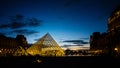 The Louvre Museum is one of the world`s largest museums Royalty Free Stock Photo