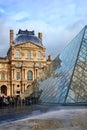 Louvre museum in paris Royalty Free Stock Photo