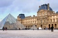 Louvre museum in paris Royalty Free Stock Photo