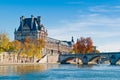 The Louvre Museum and the Seine River