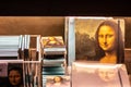 Louvre Museum, souvenirs for sale, tourist loot of famous painting Mona Lisa La Gioconda Leonardo da Vinci