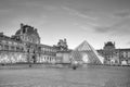 Louvre Museum at sunrise Royalty Free Stock Photo