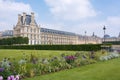 Louvre museum and Tuileries garden, Paris, France Royalty Free Stock Photo
