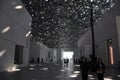 Louvre outdoor roof construction in Abu Dhabi