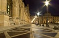 The Louvre Palace (by night), France Royalty Free Stock Photo