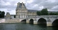 The Louvre and pont royale bridge,paris