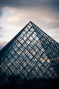 Louvre Pyramid Royalty Free Stock Photo