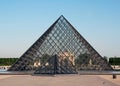 Louvre pyramid Royalty Free Stock Photo