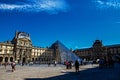 Louvre Pyramid Pyramide du Louvre, paris Royalty Free Stock Photo