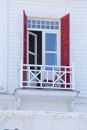 Louvre shutters at a home from Princes' Islands, Istanbul, Turkey Royalty Free Stock Photo