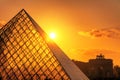 Louvre sunset sunshine