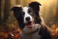 Lovable Cute border collie. Generate Ai