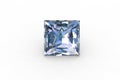 Lovable princess cut blue topaz stone Royalty Free Stock Photo