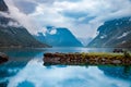 Lovatnet lake Beautiful Nature Norway