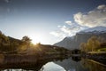 Lovatnet lake in Lodalen valley