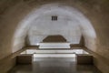 LOVCEN, MONTENEGRO - JUNE 2, 2019: Crypt in Njegos mausoleum in Lovcen national park, Monteneg