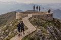 LOVCEN, MONTENEGRO - JUNE 2, 2019: Viewpoint at Njegos mausoleum in Lovcen national park, Monteneg