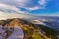 Lovcen Mountains National park at sunset - Montenegro Royalty Free Stock Photo