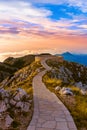 Lovcen Mountains National park at sunset - Montenegro