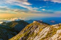 Lovcen Mountains National park at sunset - Montenegro Royalty Free Stock Photo