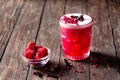 Love Affair cocktail served with raspberries