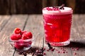 Love Affair cocktail served with raspberries