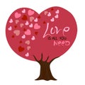 Love is all you need valentineday tree