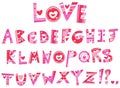 Love alphabet