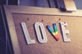 Love Alphabet Art and Craft object decoration background