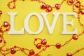 Love alphabet letter Valentine`s day background