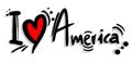 Love america Royalty Free Stock Photo