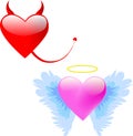 Love angel and Devil Royalty Free Stock Photo