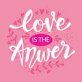 Love is the answer. Royalty Free Stock Photo