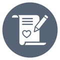 Love article, inspiration Isolated Vector Icon which can be easily modified or edited Royalty Free Stock Photo